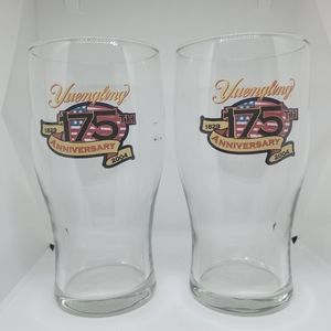 Pair of Yuengling 175th Anniversary Collectible Glasses